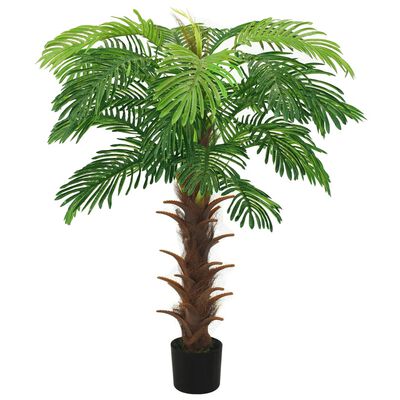 vidaXL Artificial Cycas Palm with Pot 140 cm Green | vidaXL.co.uk