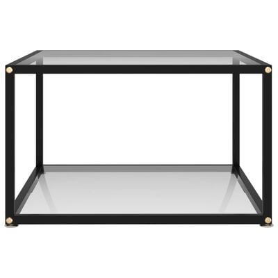vidaXL Coffee Table Transparent 60x60x35 cm Tempered Glass