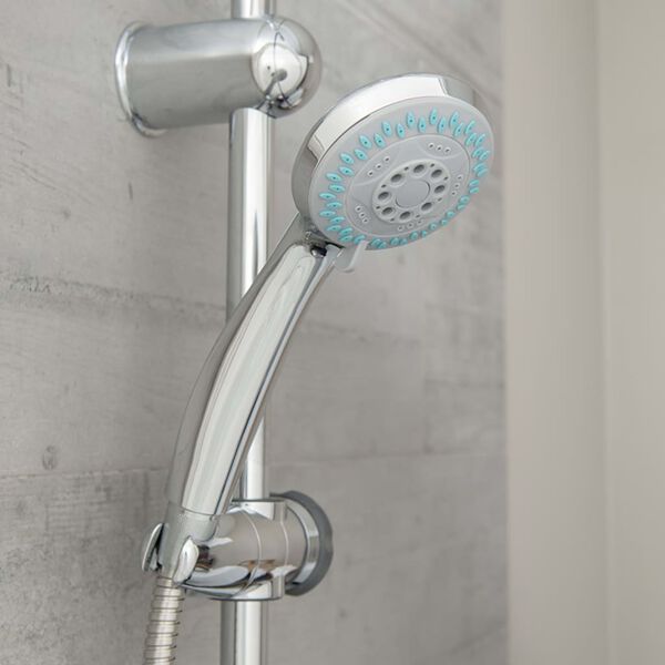 SCH&Uuml;TTE Overhead Shower Set with LED Lights GALAXIS Chrome