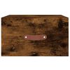 vidaXL Wall-mounted Bedside Cabinet Smoked Oak 35x35x20 cm