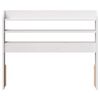 vidaXL Headboard with Shelves White 100 cm Solid Wood Pine