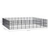 vidaXL Outdoor Dog Kennel Steel 82.94 m&sup2;