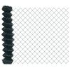 vidaXL Fence Post Green 25 x 1 m (40 x 40 mm mesh) Steel and PVC