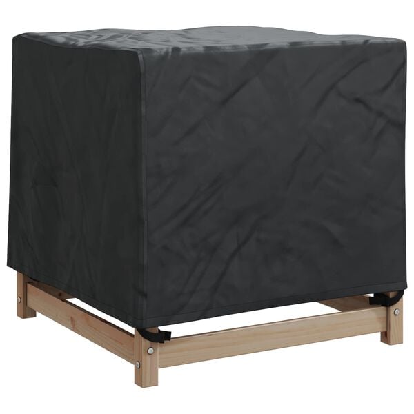 vidaXL Furniture Cover Plain Black 74 x 74 x 60 cm 210D Oxford Fabric
