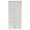 vidaXL Fly Curtain Light Grey and White 90x200 cm Chenille