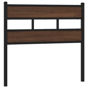 vidaXL Replace Headboard Brown Oak 75 cm Steel and Engineered Wood