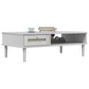 vidaXL Coffee Table SENJA Rattan Look White 100x55x33 cm Solid Wood