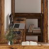 vidaXL Loft Bed Frame with Desk Old Wood 75 x 190 cm Engineered Wood