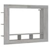 vidaXL TV Cabinet Grey Sonoma 152x22x113 cm Engineered Wood