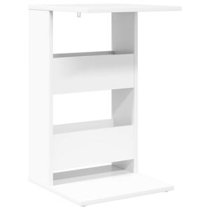 vidaXL Side Table White 40 x 35 x 60.5 cm Engineered Wood
