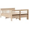 vidaXL Bed Frame without Mattress 150x200 cm King Size Solid Wood Pine