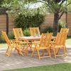 vidaXL Garden Chair 6 pcs Brown 57 x 72 x 109 cm Solid Acacia Wood