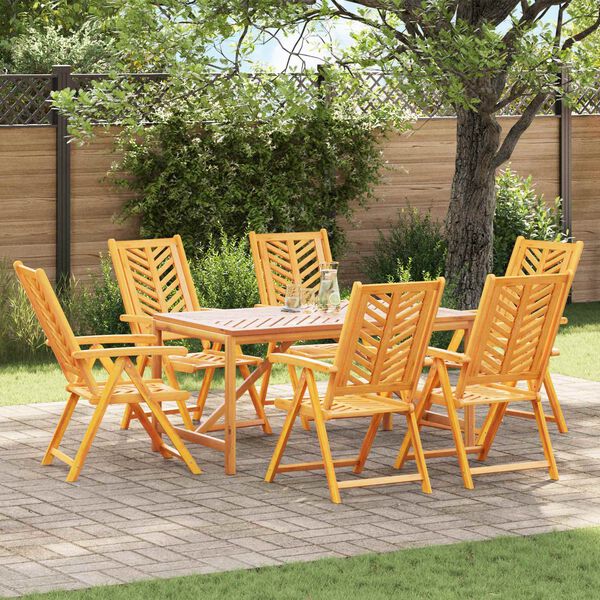 vidaXL Garden Chair 6 pcs Brown 57 x 72 x 109 cm Solid Acacia Wood