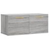 vidaXL Wall Cabinet Grey Sonoma 80x36.5x35 cm Engineered Wood