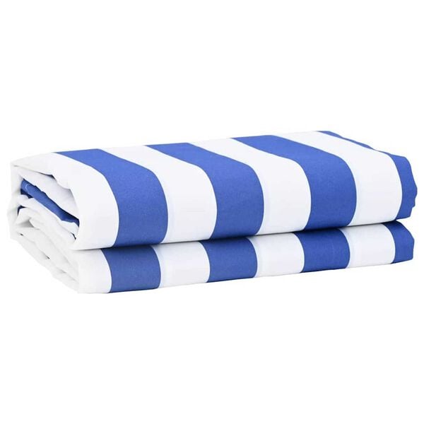 vidaXL Awning Replacement Blue and White 1000 x 160 cm