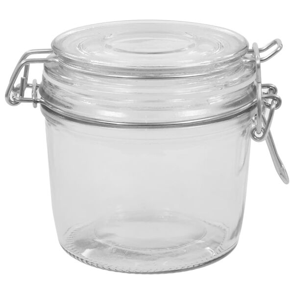 vidaXL Storage Jars with Clip Closure 6 pcs 340 ml