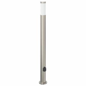 vidaXL Bollard Light with Outlet 110 cm Stainless Steel IP44