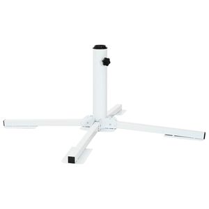 vidaXL Parasol Stand White Steel