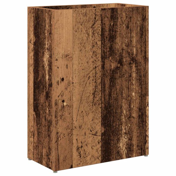 vidaXL Umbrella Stand Old Wood 40 x 20 x 55.5 cm Engineered Wood