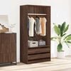 vidaXL Wardrobe Brown Oak 100x50x200 cm Engineered Wood