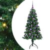vidaXL Corner Artificial Christmas Tree Green 150 cm PVC and Metal