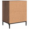 vidaXL Bedside Table Brown oak 49 x 36 x 61 cm Engineered wood
