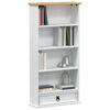 vidaXL CD cabinet White 52 x 17.5 x 103 cm Solid Pine Wood