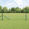 vidaXL Fence with Posts Green 0.4 x 10 m PVC-coated steel