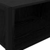 vidaXL End Table Black Oak 100 x 36 x 75 cm Engineered Wood
