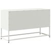 vidaXL TV Cabinet White 100.5x39x60.5 cm Steel