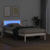 vidaXL Bed Frame with Headboard White 80 x 200 cm Solid Pine Wood