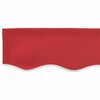 vidaXL Awning Valance Red 480 x 20 cm Canvas