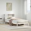 vidaXL Bookcase Bed without Mattress White 75x190 cm Small Single Solid Wood Pine