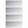 vidaXL Stair Tread 4 pcs 80 x 30 cm Silver Aluminium Rectangular