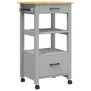 vidaXL Kitchen Trolley MONZA 48x40x88.5 cm Solid Wood Pine