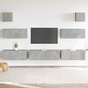 vidaXL 7 Piece TV Cabinet Set Concrete Grey Engineered Wood