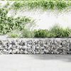 vidaXL Gabion Wall with Covers Galvanised Steel 600x30x50 cm