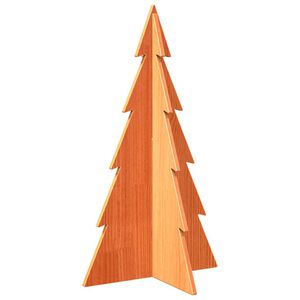 vidaXL Wooden Christmas Tree for Decoration Wax Brown 80 cm