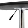 vidaXL Bar Table Black &Oslash;60 cm MDF