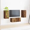 vidaXL TV Cabinet Set Wall-mounted 6 pcs Old Wood Engineered Wood