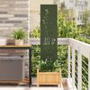vidaXL Garden Privacy Screen Olive green 32 x 140 cm Cold-rolled steel