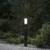 vidaXL Bollard Light with Sensor&Outlet 80 cm Stainless Steel IP44