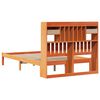 vidaXL Bookcase Bed without Mattress Wax Brown 135x190 cm Double Solid Wood Pine