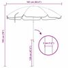 vidaXL Beach Parasol Camouflage 161 x 193 cm Polyester