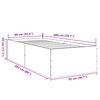 vidaXL Bed Frame without Mattress Concrete Grey 90x200 cm