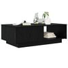vidaXL Coffee Table Black Oak 95 x 55 x 31 cm Engineered Wood