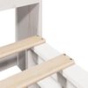 vidaXL Bookcase Bed without Mattress White 160x200 cm Solid Wood