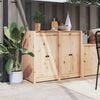 vidaXL Outdoor Kitchen Cabinet MEPPEL Solid Wood Pine