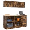 vidaXL Garage Cabinets 6 pcs Smoked Oak Engineered Wood