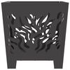 vidaXL Fire Pit Black 40 x 40 x 40 cm Steel